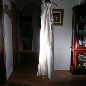 Calvin Klein white evening dress